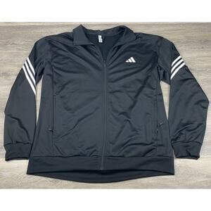 Adidas Aeroready Tricot 3-stripes Mens Track Jacket Size XL Black